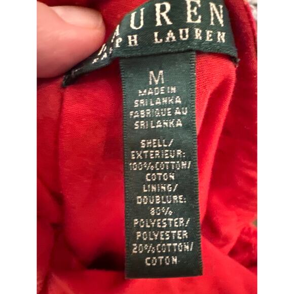 Women’s Lauren Ralph Lauren Red Paisley Prairie Maxi Skirt. Size Medium - Picture 3 of 3